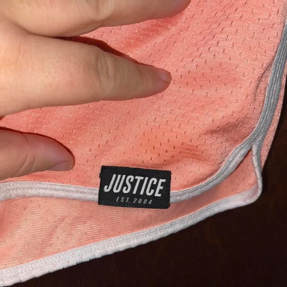 Kids Justice Peach Colored Shorts - Medium (10)